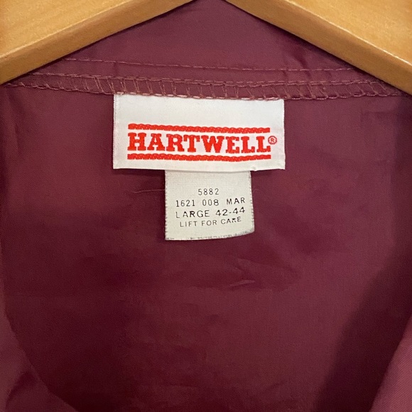 Maroon Harvard Coach/Skate Jacket, Size L - Picture 4 of 6